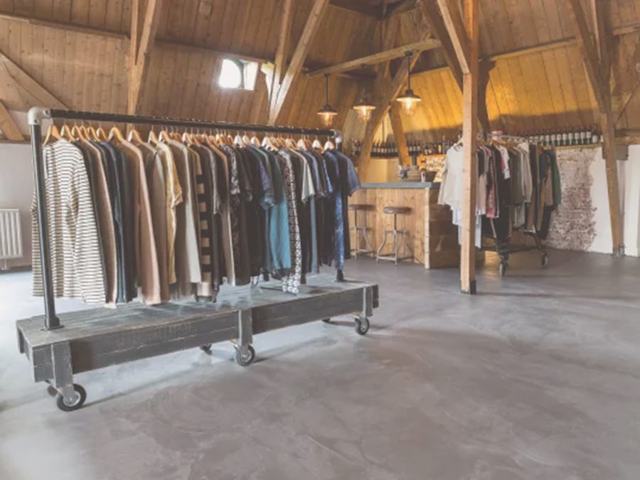 Gietvloer kledingwinkel Projectvloeren Nederland
